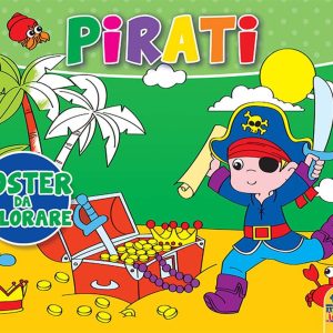 Pirati. Poster da colorare